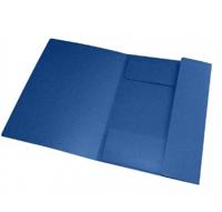 Elastomap oxford top file a4 3 kleppen 390gr blauw - thumbnail