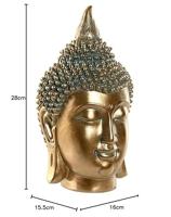 Decoratieve figuren Home ESPRIT Gouden Boeddha Orientaals 16 x 15,5 x 28 cm - thumbnail