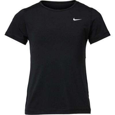 T-Shirt met Korte Mouwen voor kinderen Nike Pro Zwart 92 % Polyester 8 % Spandex - Maat: 7-8 jaar