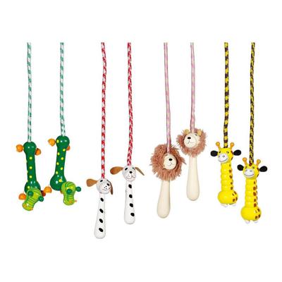 Goki springtouw dier met houten handvat