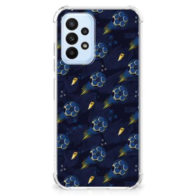 Doorzichtige Silicone Hoesje voor Samsung Galaxy A23 Voetbal Doorzichtige Silicone Hoesje voor Samsung Galaxy A23 Voetbal