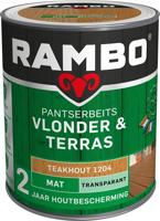 Rambo Pantserbeits Vlonder & Terras Mat Transparant - 1 liter Teakhout - thumbnail
