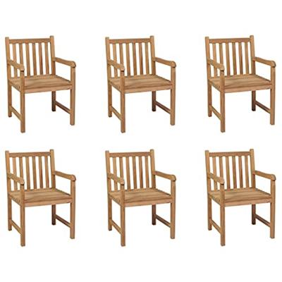Tuinstoelen 2 st inklapbaar bamboe