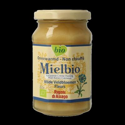 Mielbio Wilde veldbloemen creme honing bio 300 Gram Mielbio Wilde veldbloemen creme honing bio 300 Gram