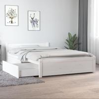Bedframe met lades wit 120x190 cm - thumbnail