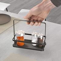 Metaltex Olie-Kruidenrek 23x11x18 cm Zwart/Metaal - thumbnail