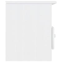 TV-meubel met lades ALTA 100x35x41 cm massief grenenhout wit - thumbnail