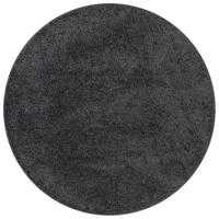 Antislip Shaggy Tapijt Donkergrijs 120 x 120 cm PP - thumbnail
