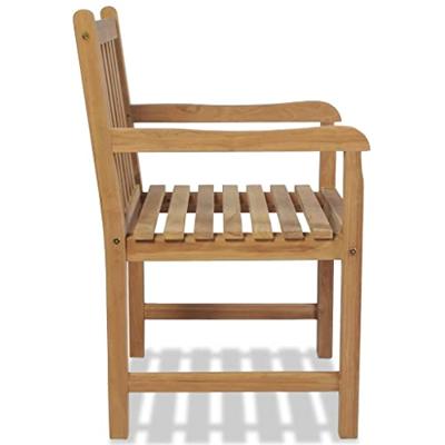 VidaXL Tuinstoelen 2 st massief teakhout