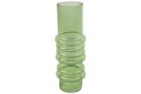 Vaas Marci glas ro 11x11x32 cm groen Countryfield - Countryfield - thumbnail