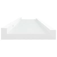 VidaXL Fotoplanken 2 st 40x9x3 cm mdf wit - thumbnail