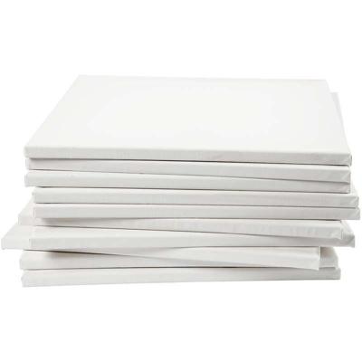 Creativ Company Gespannen canvas, d: 1,6 cm, afm 40x40 cm, 280 gr, wit, 40 stuk/ 1 doos
