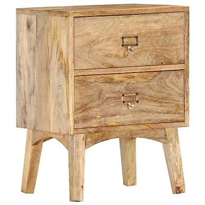 VidaXL Nachtkastje 40x35x55 cm massief mangohout