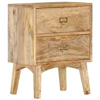 VidaXL Nachtkastje 40x35x55 cm massief mangohout - thumbnail