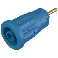 SKS Hirschmann SEP 2630 S1,9 Veiligheids-labconnector, female Bus, inbouw verticaal Stift-Ø: 4 mm Blauw 1 stuk(s) - thumbnail