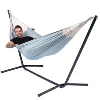 Hangmat met Standaard Eénpersoons 'Easy & Natural' Blue - Blauw - Tropilex ® - thumbnail