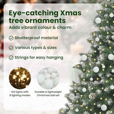 VidaXL Kunstkerstboom met 300 led groen 210 cm pvc en plastic en staal