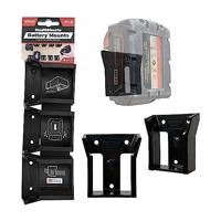 Stealthmounts Batterijhouders voor Milwaukee M18 18v | Zwart | 6 stuks - BM-MW18-BLK-6 - thumbnail