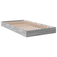Bedframe bewerkt hout grijs sonoma eikenkleurig 100x200 cm - thumbnail