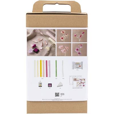 Creativ Company Hobbyset crepepapier bloem pastelkleuren