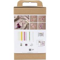 Creativ Company Hobbyset crepepapier bloem pastelkleuren - thumbnail