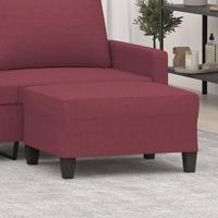 Voetenbank 70x55x41 cm stof wijnrood - thumbnail