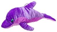 LG-Imports knuffeldolfijn 42 cm paars - thumbnail