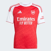 Arsenal Thuis Shirt Junior 2025/2026 - Maat 176 - Kleur: RoodWit | Soccerfanshop - thumbnail