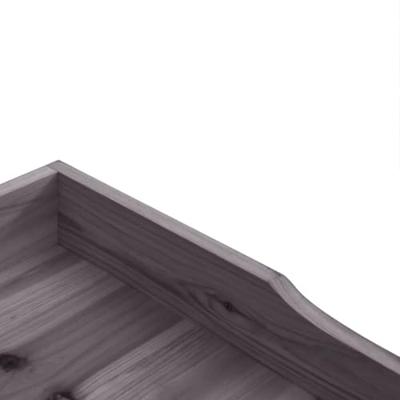 Plantentafel met schap 78x38x82,5 cm vurenhout grijs