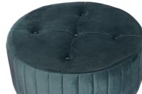 Voetensteun DKD Home Decor 80 x 80 x 45 cm Metaal Polyester Fluweel - thumbnail