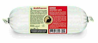 BARFMENU KONIJN HONDENVOER 1000 GR