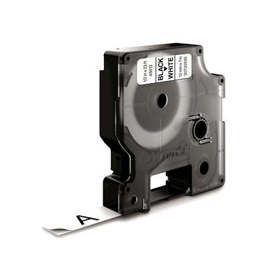 Gelamineerde Tape voor Labelmakers Dymo D1 45013 12 mm LabelManager™ Wit Zwart (5 Stuks)