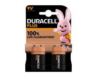 Duracell plus 100% 9v 2-pack 6lr61 (10 stuks) - thumbnail