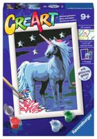 Ravensburger creart schilderen op nummer - magische eenhoorn - thumbnail