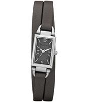 Horlogeband Fossil JR1371 Onderliggend Leder Grijs 8mm - thumbnail