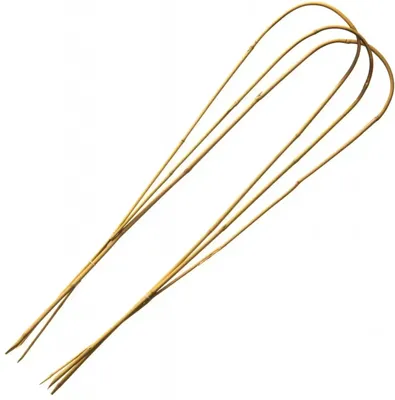 Nature Bamboestok gebogen 60 cm naturel