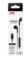 JVC HA-FR17UC Hoofdtelefoons Bedraad In-ear Oproepen/muziek USB Type-C Zwart - thumbnail