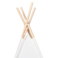 VidaXL Teepee tent wit 120 x 120 x 150 cm stof en plastic - thumbnail