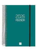 Agenda Finocam OPAQUE Groen A5 15,5 x 21,2 cm 2026 - thumbnail