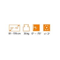 My Wall HL44MWL TV-plafondbeugel Met afstandsbediening, Kantelbaar 81,3 cm (32) - 177,8 cm (70) Plafondhouder, Besturing via app, Met elektromotor, - thumbnail