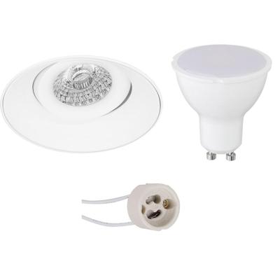 Trimless LED Inbouwspot Set - GU10 - Mat Wit - 8W - 3000K - Ø150mm
