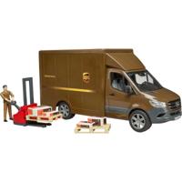 bruder MB Sprinter UPS met chauffeur en toebehoren modelvoertuig - thumbnail