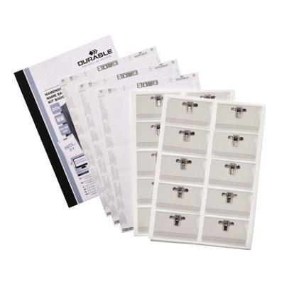 Badge durable met combiklem 54x90mm set 20st Badge durable met combiklem 54x90mm set 20st
