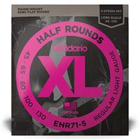 D&apos;Addario ENR71-5 half rounds snaren voor 5-snarige basgitaar - thumbnail