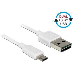 DeLOCK 84806 USB-kabel 0,5 m USB 2.0 USB A Micro-USB B Wit