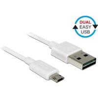 DeLOCK 84806 USB-kabel 0,5 m USB 2.0 USB A Micro-USB B Wit - thumbnail