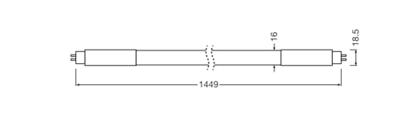 LEDVANCE LED-buis-Buis Energielabel: D (A - G) G5 T5 18 W = 35 W Neutraalwit 1 stuk(s) (Ø x h) 18.5 mm x 18.5 mm