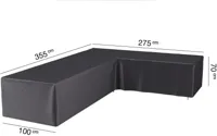 Loungesethoes hoekset rechts 355x275x100xH70 cm AeroCover - Aerocover - thumbnail