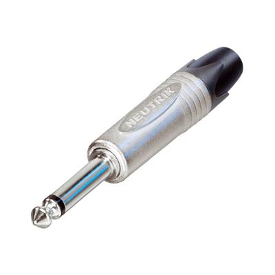 Neutrik NP2X Jackplug 6,35 mm Stekker, recht Aantal polen: 2 Mono Zilver 1 stuk(s)