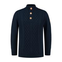 Travelin&apos; Men - Mock neck - Marine - Maat XL - thumbnail